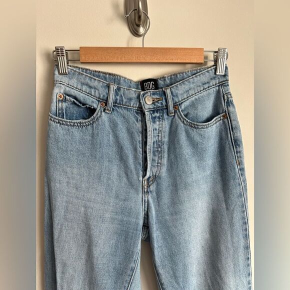 BDG Slim Straight Jean Frayed Hem Cropped Sz 25 - Picture 4 of 11